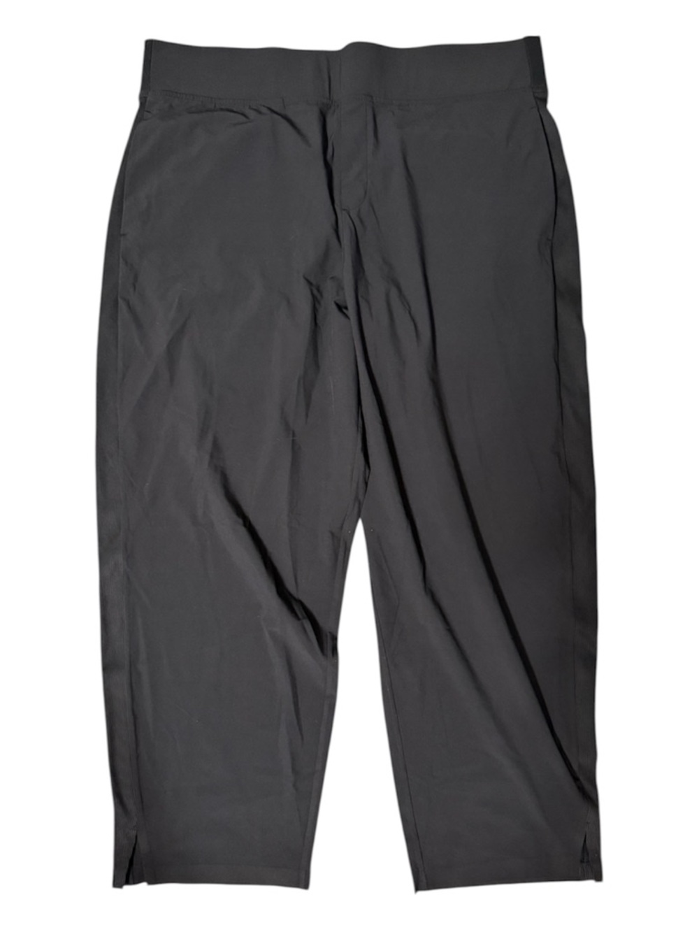 Black Straight-Leg Pants